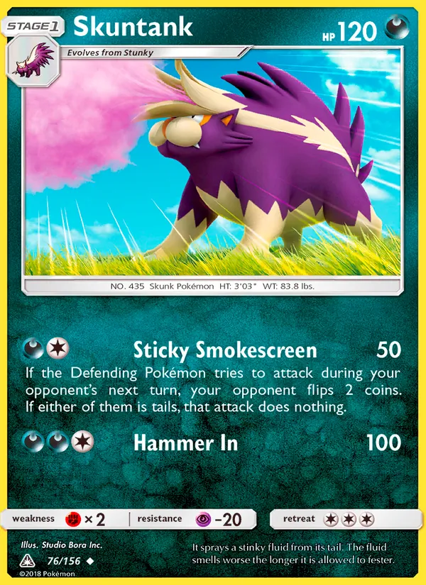 Kaart Skuntank uit Ultra Prism, nummer 76/156