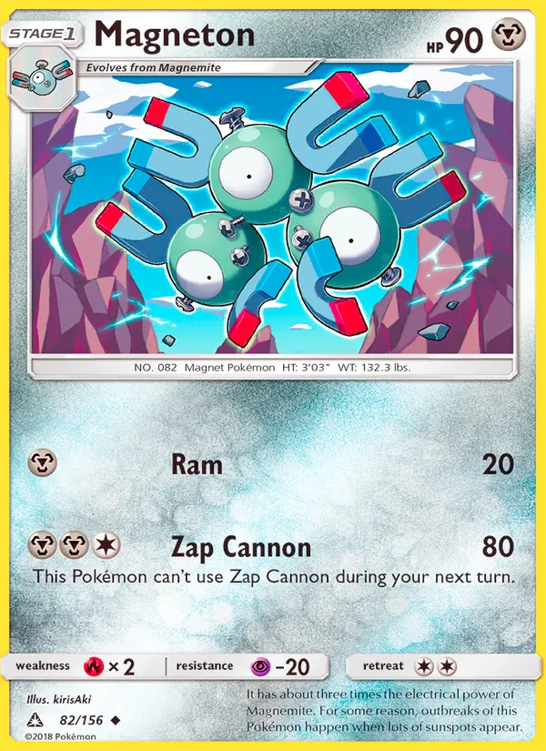 Kartu Magneton dari Ultra Prism, nomor 82/156