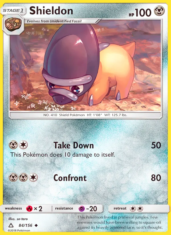 Kaart Shieldon uit Ultra Prism, nummer 84/156