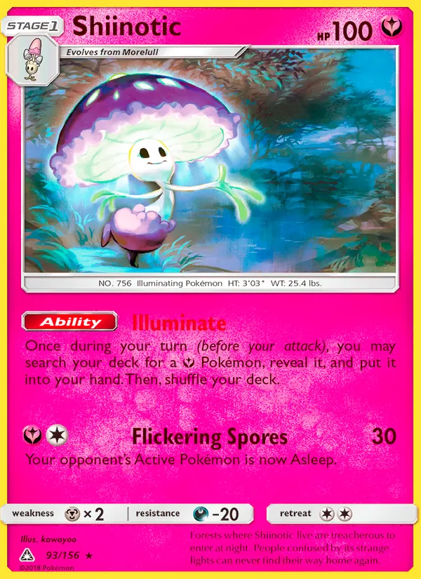 Kaart Shiinotic uit Ultra Prism, nummer 93/156