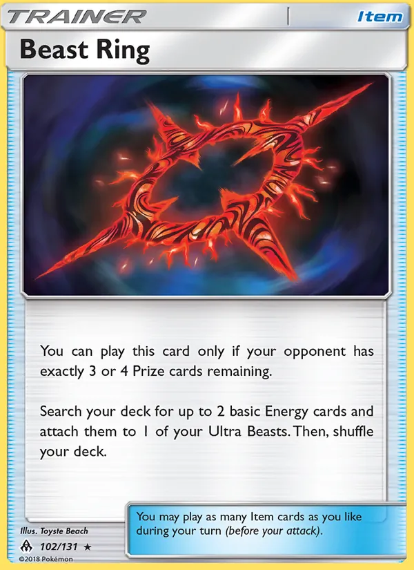 Kaart Beast Ring uit Forbidden Light, nummer 102/131