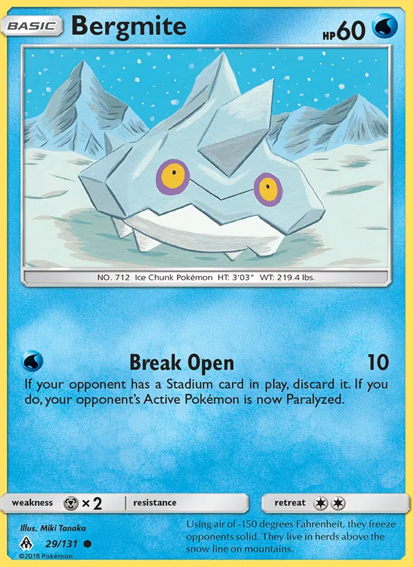 Kartu Bergmite dari Forbidden Light, nomor 29/131
