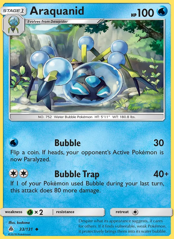 Kaart Araquanid uit Forbidden Light, nummer 33/131