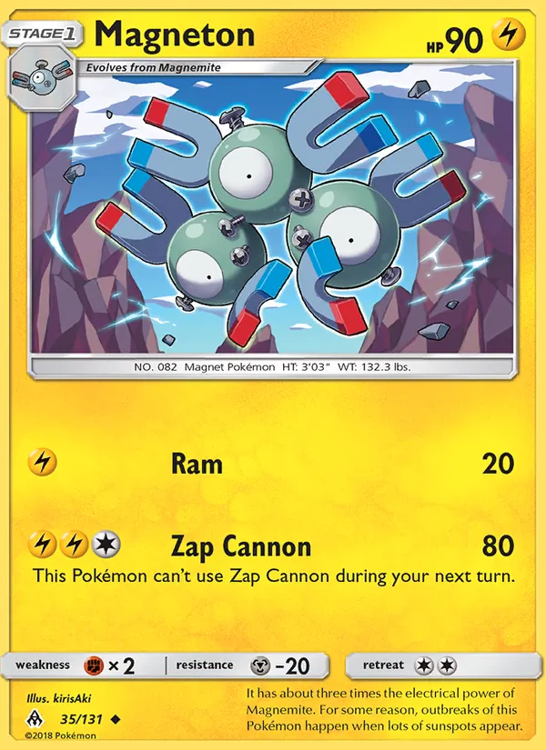 Kartu Magneton dari Forbidden Light, nomor 35/131
