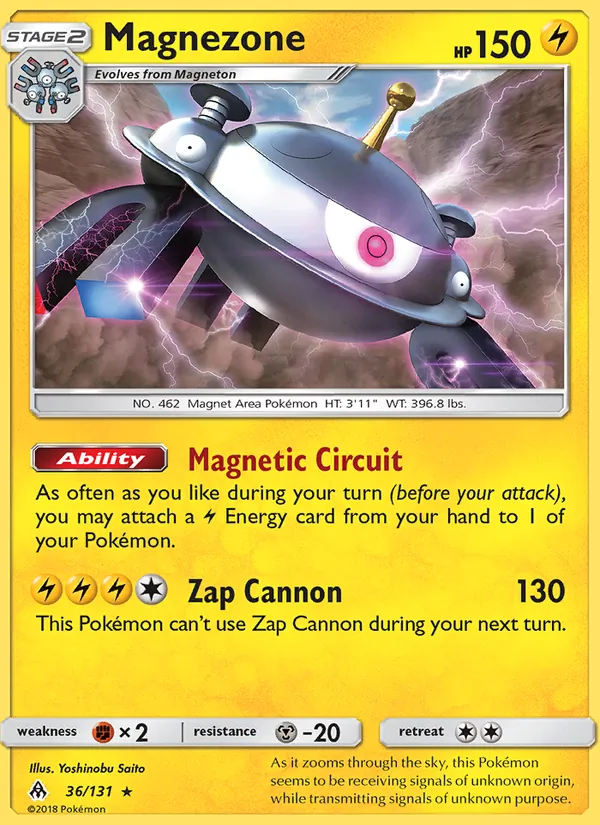 Kaart Magnezone uit Forbidden Light, nummer 36/131