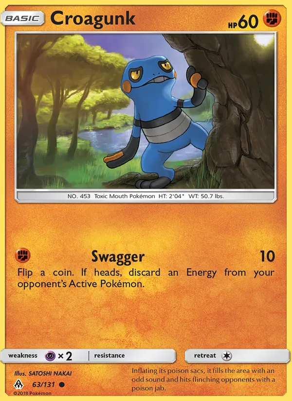 Kaart Croagunk uit Forbidden Light, nummer 63/131
