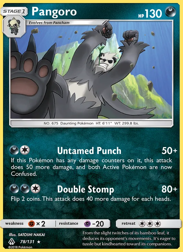 Kaart Pangoro uit Forbidden Light, nummer 78/131