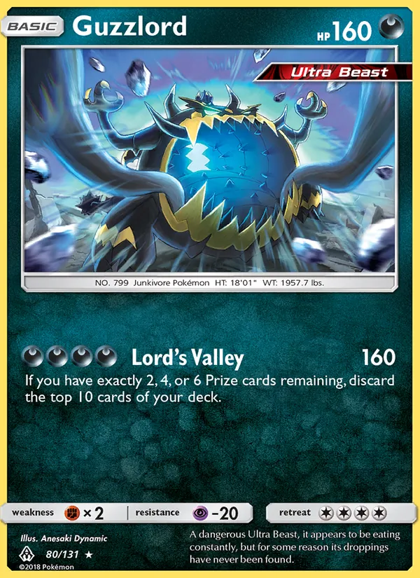 Kaart Guzzlord uit Forbidden Light, nummer 80/131