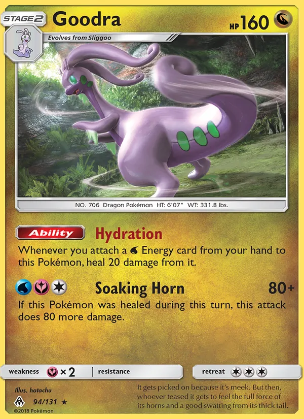 Kartu Goodra dari Forbidden Light, nomor 94/131