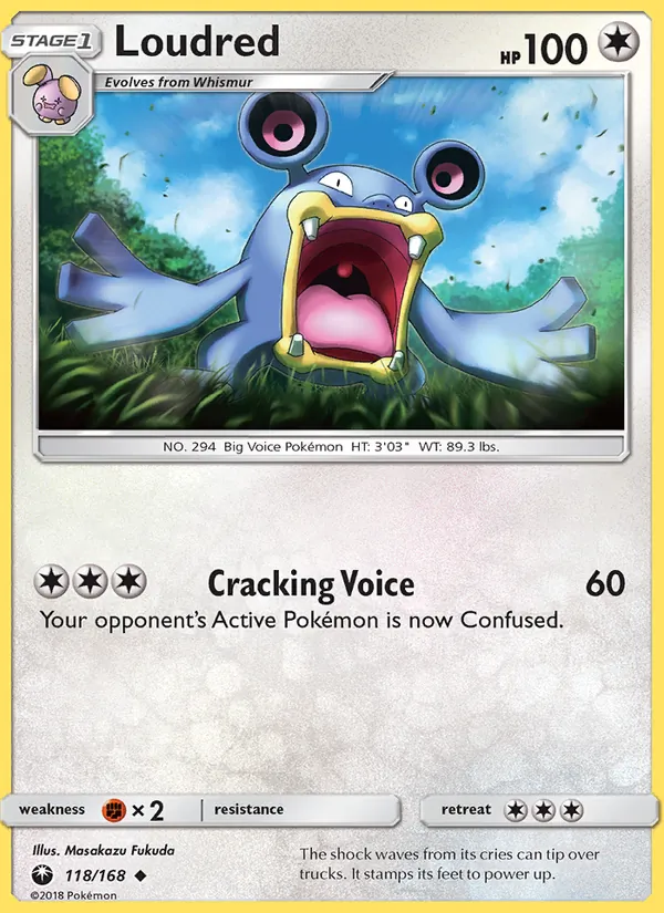 Kaart Loudred uit Celestial Storm, nummer 118/168