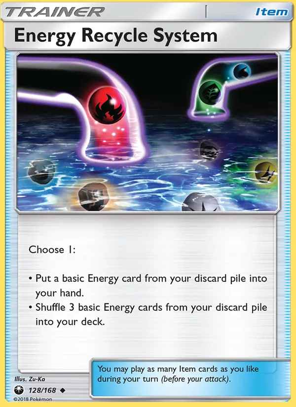 Kartu Energy Recycle System dari Celestial Storm, nomor 128/168