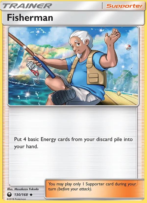 Kartu Fisherman dari Celestial Storm, nomor 130/168
