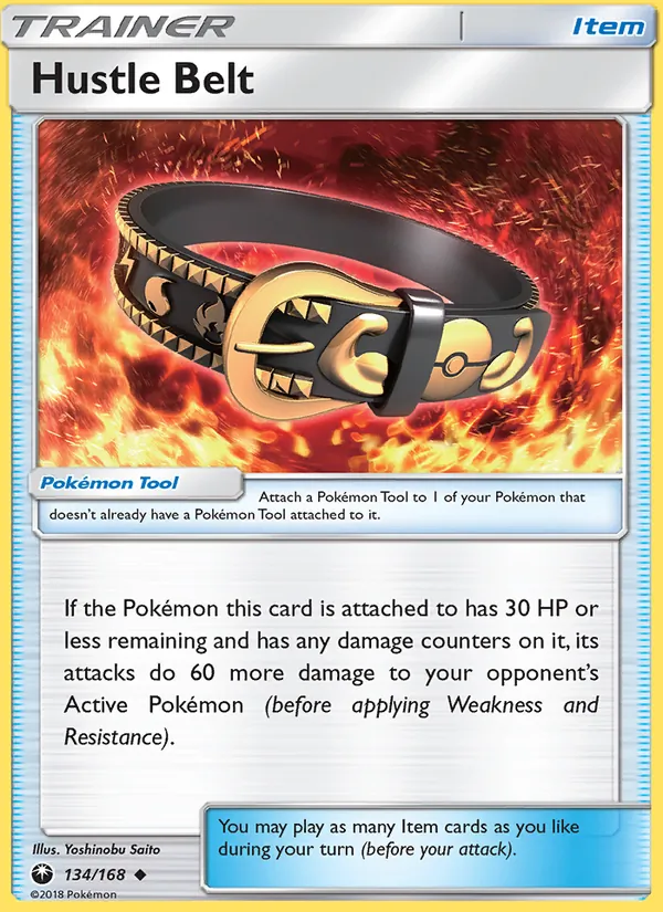 Kaart Hustle Belt uit Celestial Storm, nummer 134/168