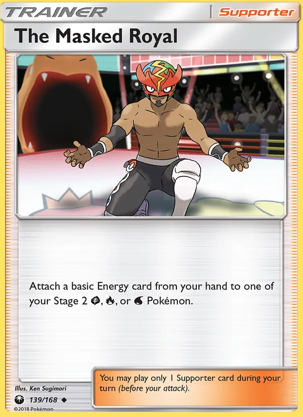 Kartu The Masked Royal dari Celestial Storm, nomor 139/168