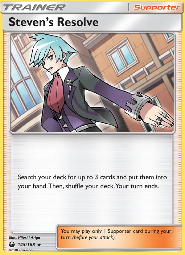 Steven’s Resolve card from Celestial Storm, number 145/168