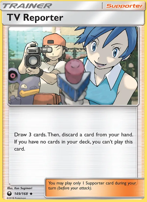 Kaart TV Reporter uit Celestial Storm, nummer 149/168