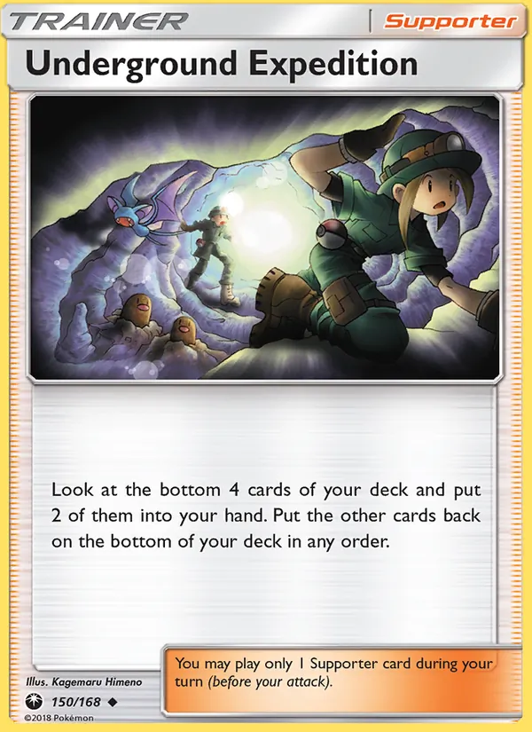 Kartu Underground Expedition dari Celestial Storm, nomor 150/168