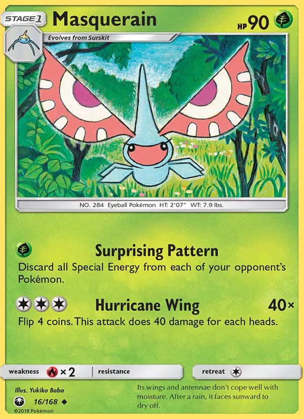 Kartu Masquerain dari Celestial Storm, nomor 16/168