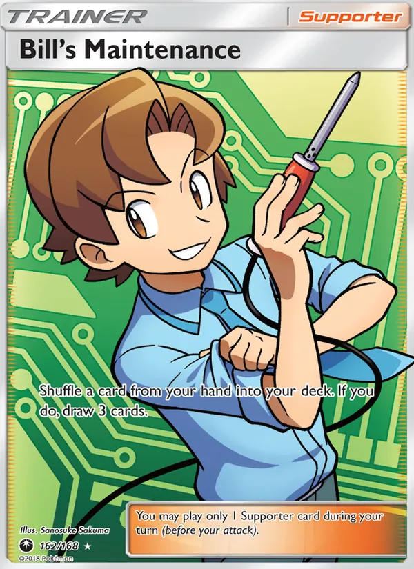 Kaart Bill’s Maintenance uit Celestial Storm, nummer 162/168