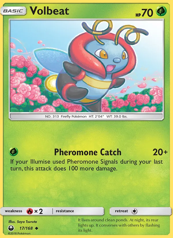 Kartu Volbeat dari Celestial Storm, nomor 17/168