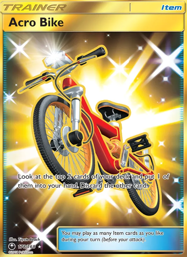 Acro Bike card from Celestial Storm, number 178/168