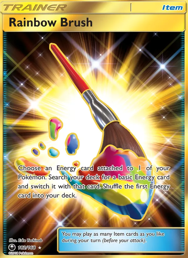 Rainbow Brush card from Celestial Storm, number 182/168