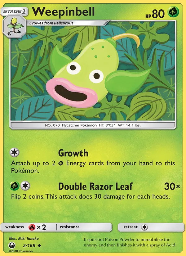 Kaart Weepinbell uit Celestial Storm, nummer 2/168