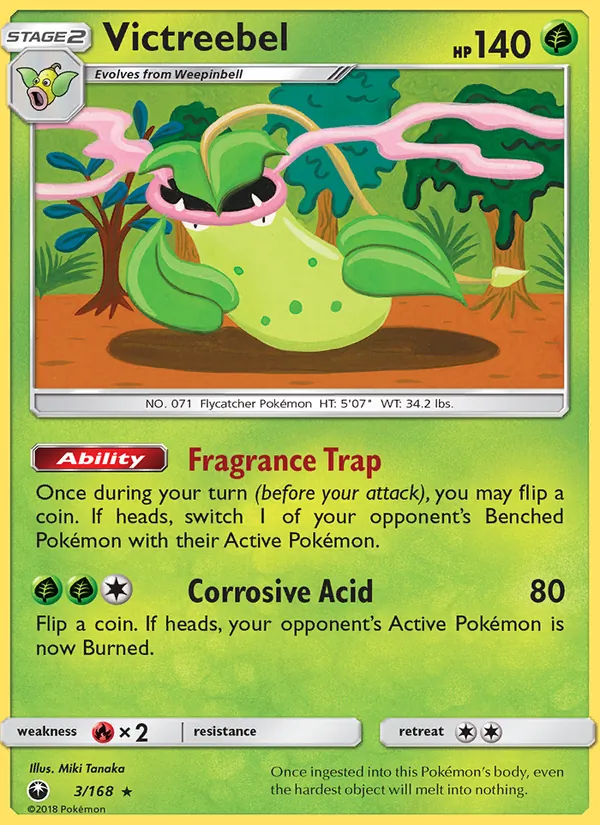 Kaart Victreebel uit Celestial Storm, nummer 3/168