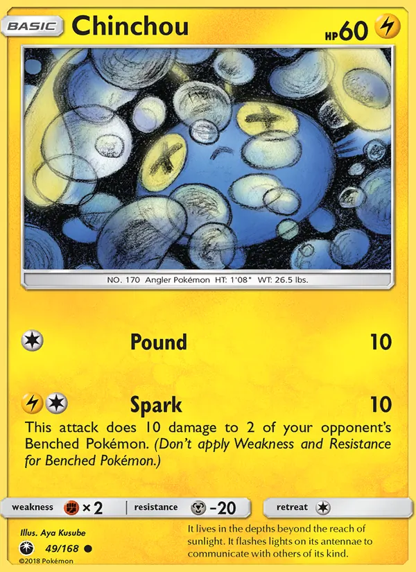 Kartu Chinchou dari Celestial Storm, nomor 49/168