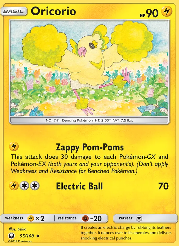 Kartu Oricorio dari Celestial Storm, nomor 55/168