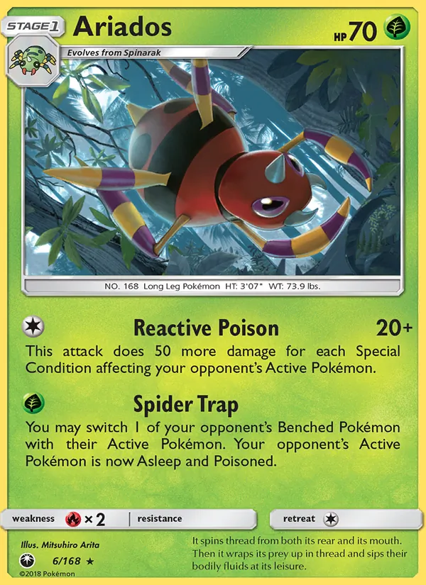 Kartu Ariados dari Celestial Storm, nomor 6/168