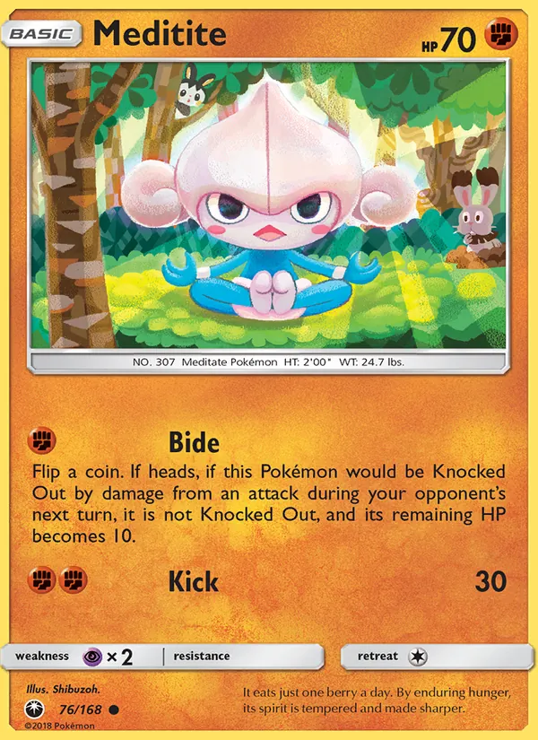 Kaart Meditite uit Celestial Storm, nummer 76/168