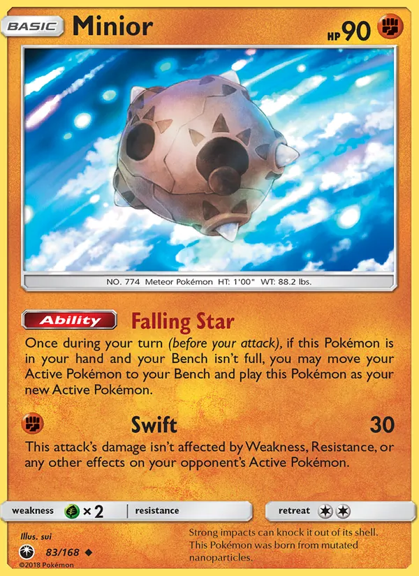 Kaart Minior uit Celestial Storm, nummer 83/168