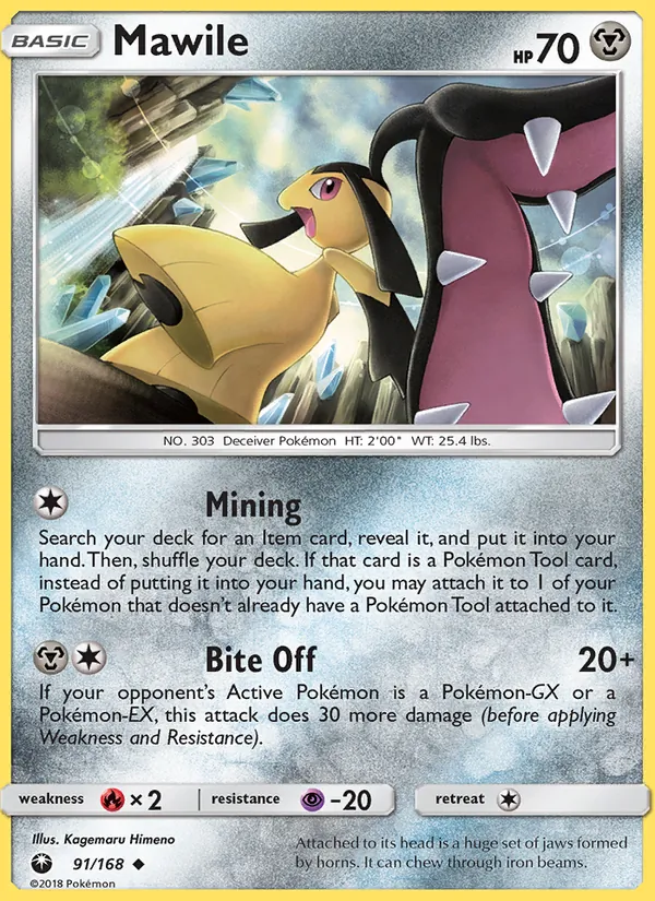 Kartu Mawile dari Celestial Storm, nomor 91/168