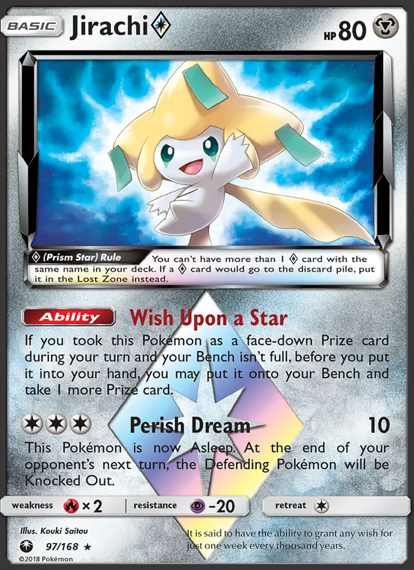 Jirachi ◇ card from Celestial Storm, number 97/168