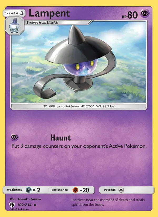 Kaart Lampent uit Lost Thunder, nummer 102/214