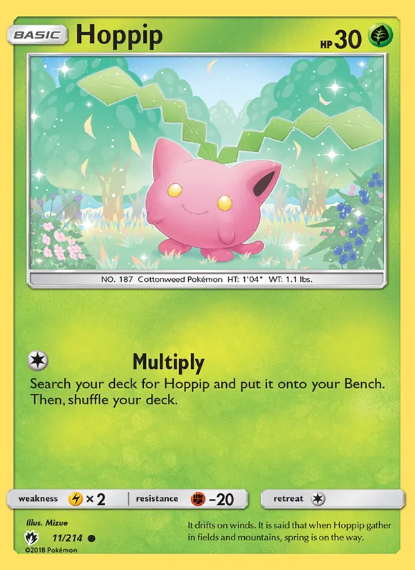 Kartu Hoppip dari Lost Thunder, nomor 11/214