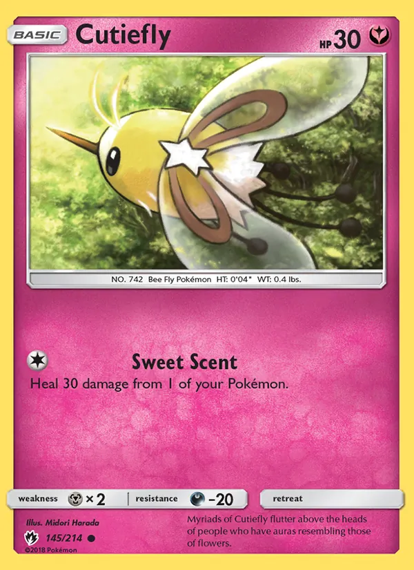 Kartu Cutiefly dari Lost Thunder, nomor 145/214