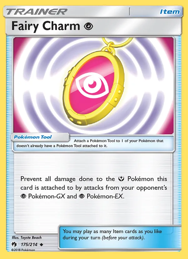 Kaart Fairy Charm Psychic uit Lost Thunder, nummer 175/214
