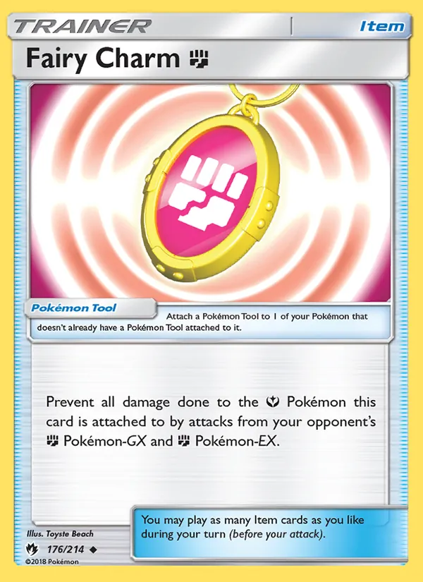 Kaart Fairy Charm Fighting uit Lost Thunder, nummer 176/214