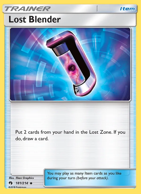 Kartu Lost Blender dari Lost Thunder, nomor 181/214