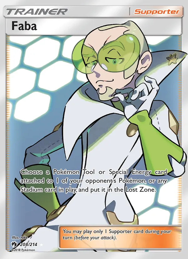 Faba card from Lost Thunder, number 208/214