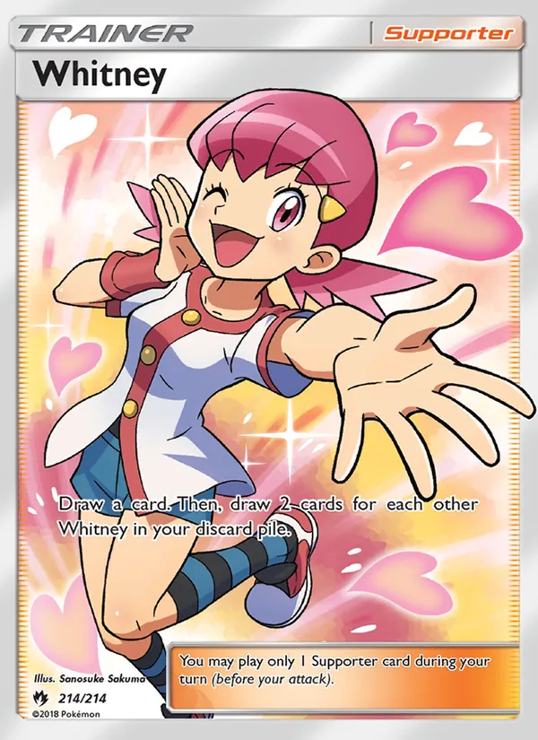Whitney card from Lost Thunder, number 214/214