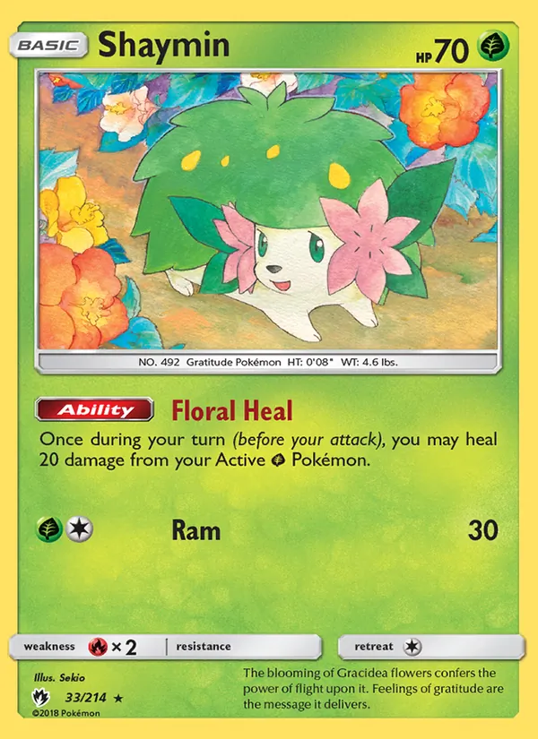 Kartu Shaymin dari Lost Thunder, nomor 33/214
