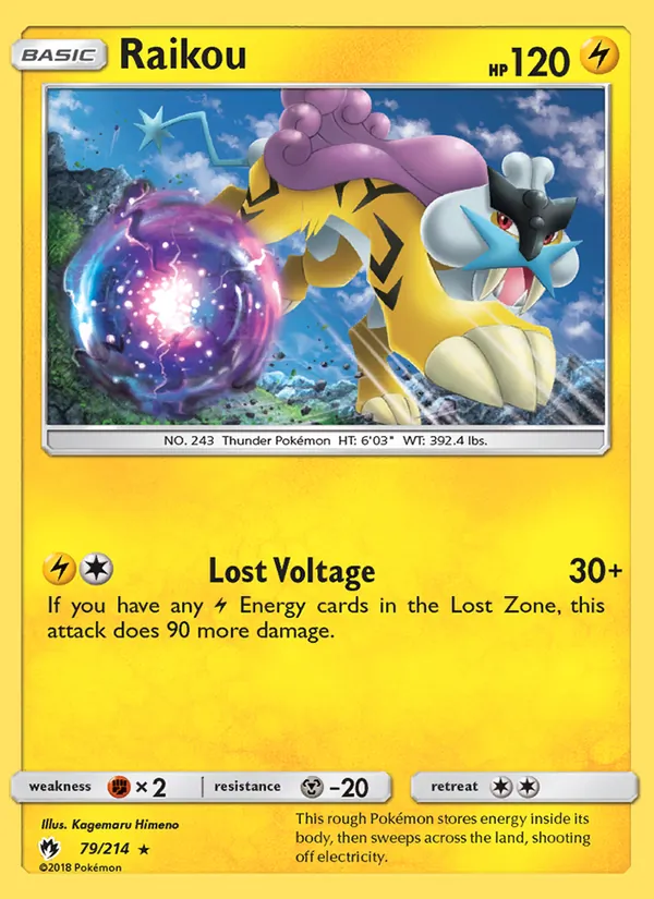 Kartu Raikou dari Lost Thunder, nomor 79/214
