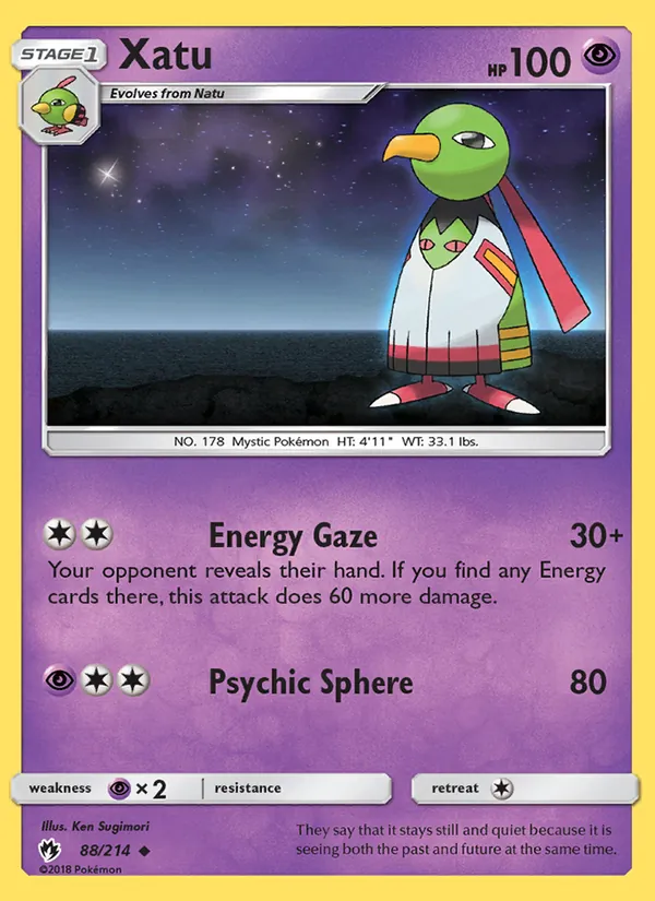 Kaart Xatu uit Lost Thunder, nummer 88/214