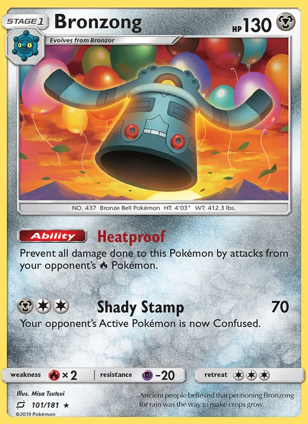 Kartu Bronzong dari Team Up, nomor 101/181
