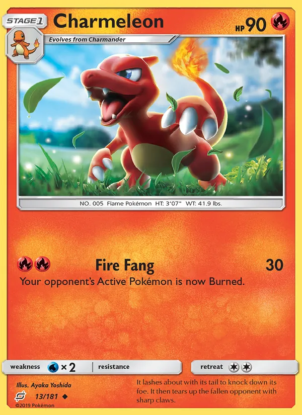 Kaart Charmeleon uit Team Up, nummer 13/181