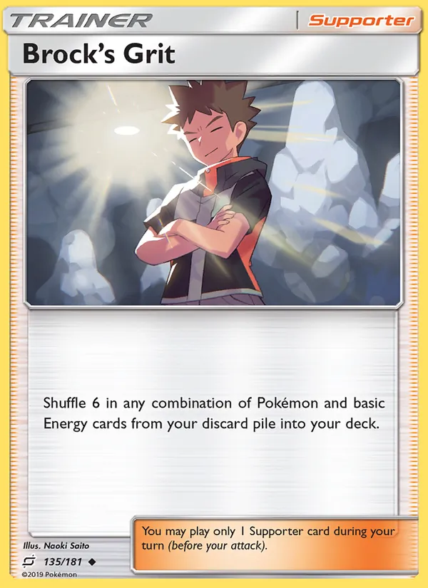 Kartu Brock’s Grit dari Team Up, nomor 135/181