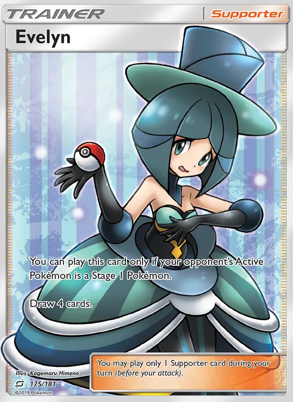 Evelyn card from Team Up, number 175/181